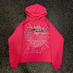 Sp5der Hoodie (Pink) Medium