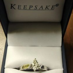 Keepsake Enchanted Marquise 1/5 Carat T.W. Diamond Ring 10 kt White Gold