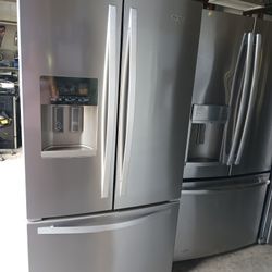 Whirlpool Refrigerator Stainless Steel Everything Works Good 