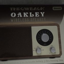 Oakley Throwback Wireless Speaker - Brown and Cream