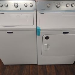 GE LARGE CAPACITY WASHER DRYER SET 