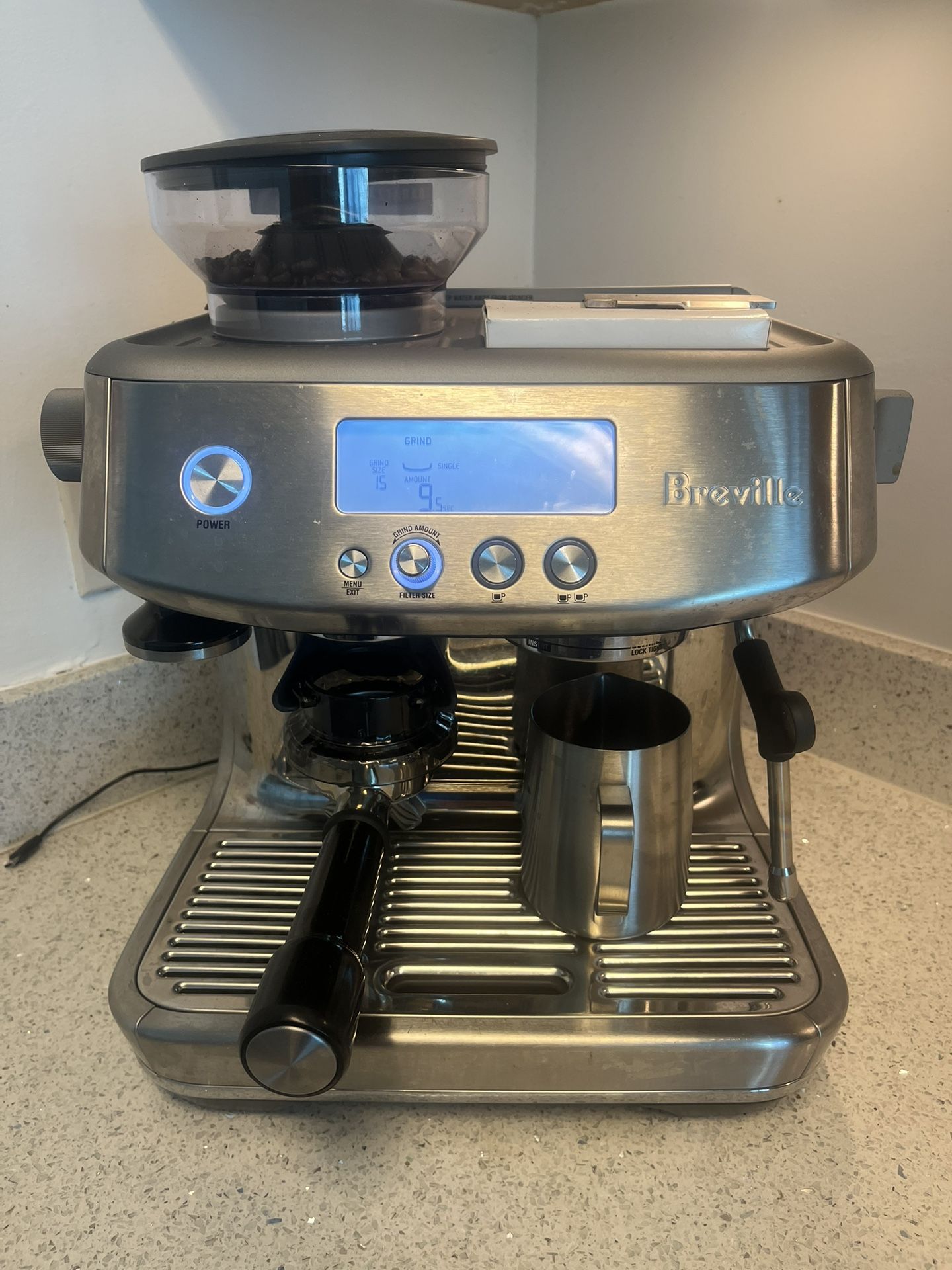 Breville Barista Pro Espresso Machine BES878BSS, Brushed Stainless Steel