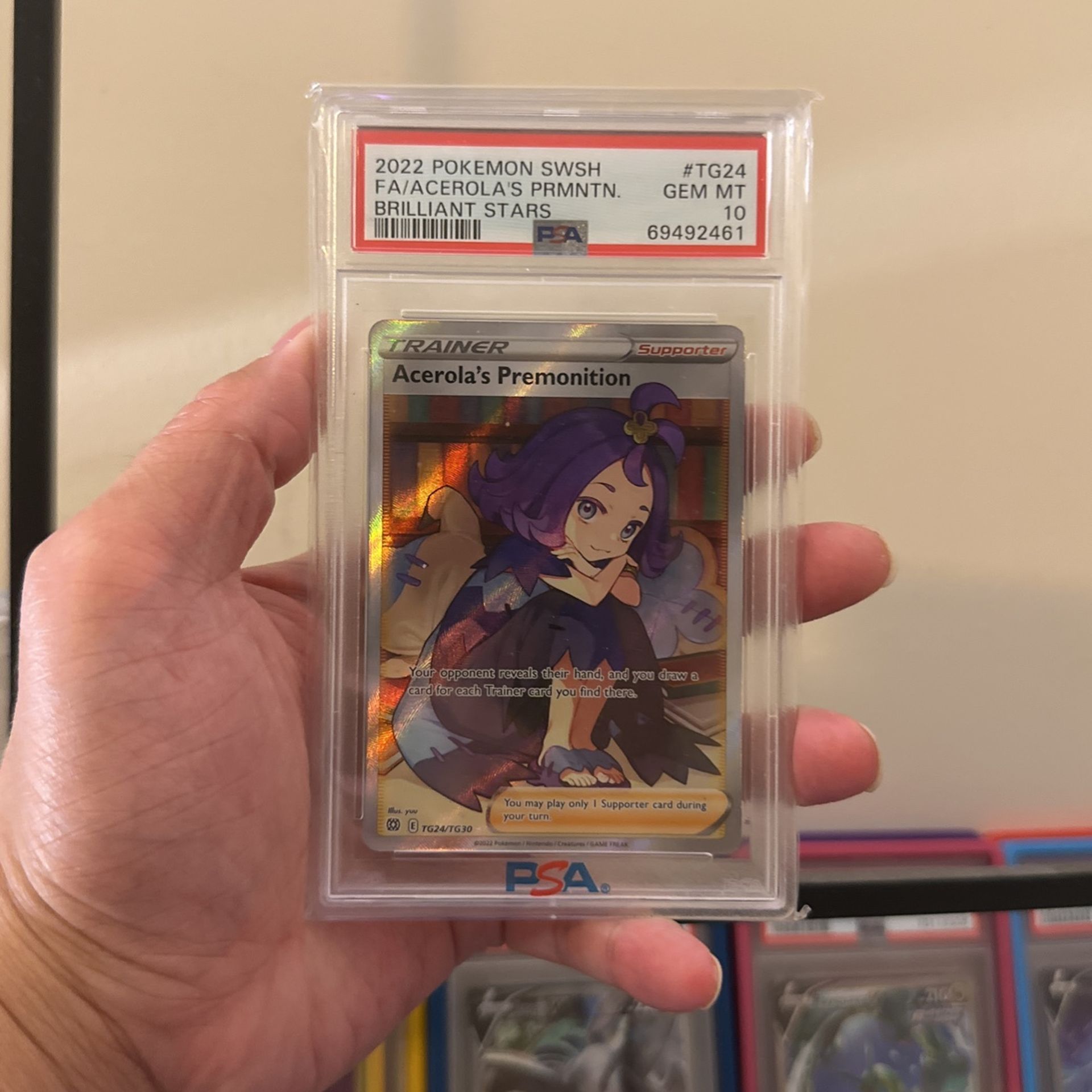 Pokemon Acerola's Premonition PSA 10 online brilliant stars