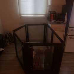 Black Acrylic Dog Playpen