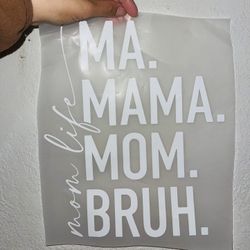 MAMA HEAT TRANSFER STICKER 