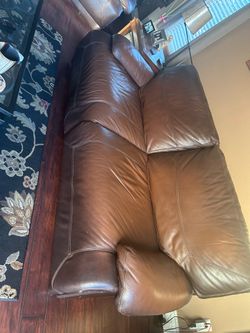 Brown Leather Sofa Couch set