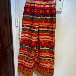 1970s Morton Myles for Malcolm Charles Boho Maxi Skirt vintage dress bottom 