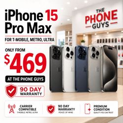 Apple iPhone 15 Pro Max 5G T-Mobile / Metro - Best Deals in Town ! 