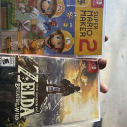 Nintendo Switch Games Mario Maker 2 And Zelda Breathe Of The Wild 