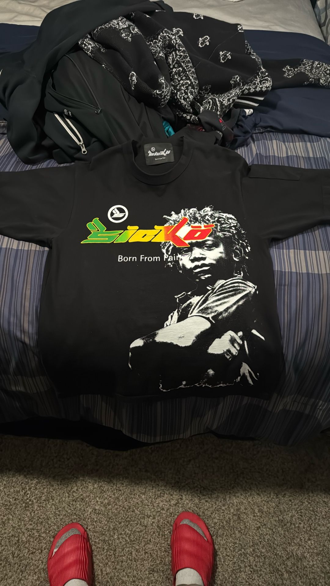 SICKO Born From Pain Rasta Tee Small
