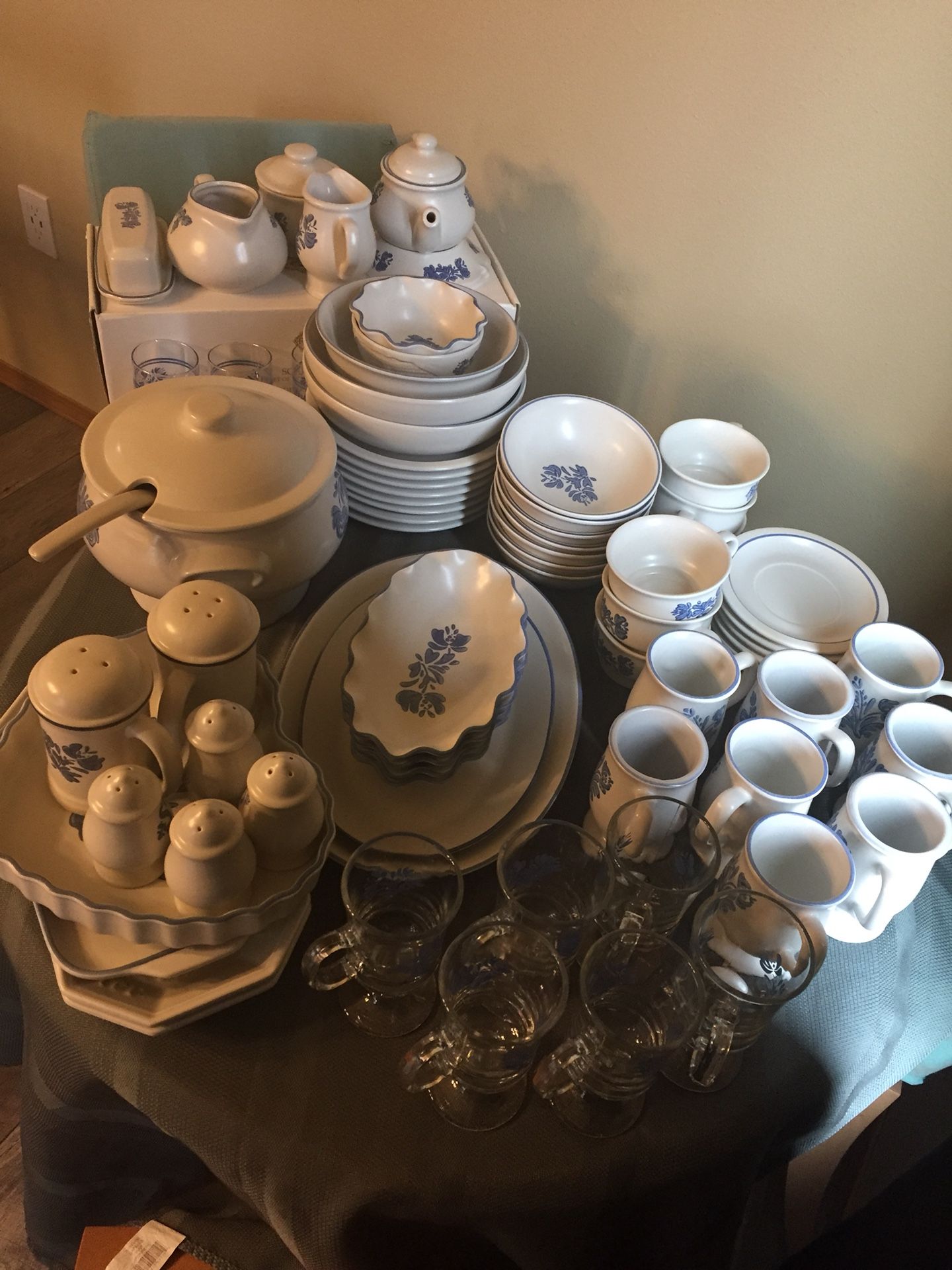 110+ Pieces of Pfaltzgraff in Yorktowne Pattern