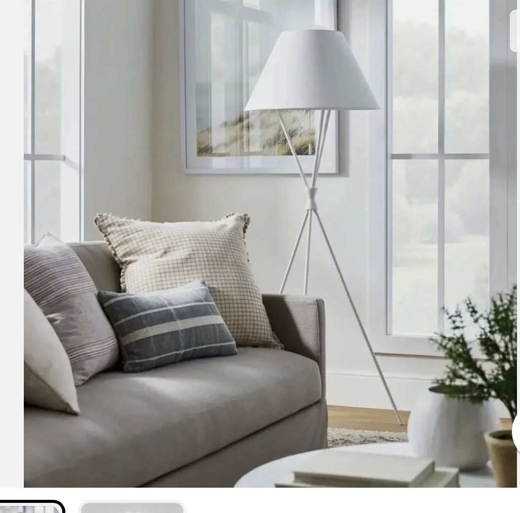Tripod Floor Lamp White - Threshold designed with Studio McGee