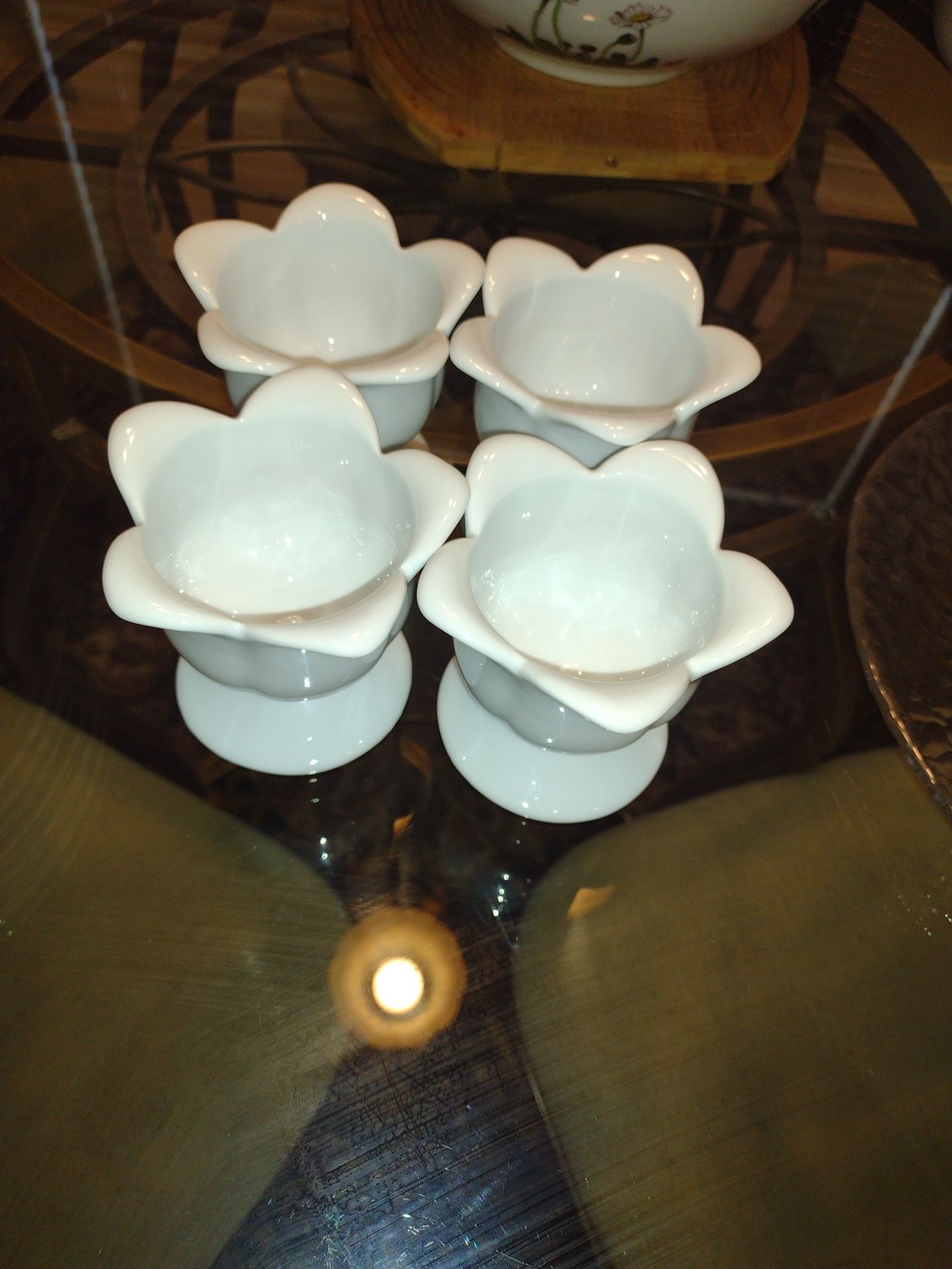 4 Ceramic Dessert Cups