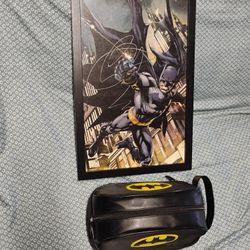 Batman Artwork & Travel Bag-$5 Gets All