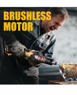1100W Brushless Die Grinder (Compatible with DeWalt 20V Batteries), 3-Speed Variable Control (up t