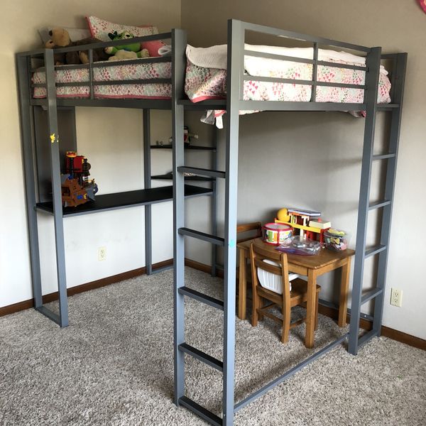 Loft Bed Double Size With Desk For In Albuquerque Nm Offerup