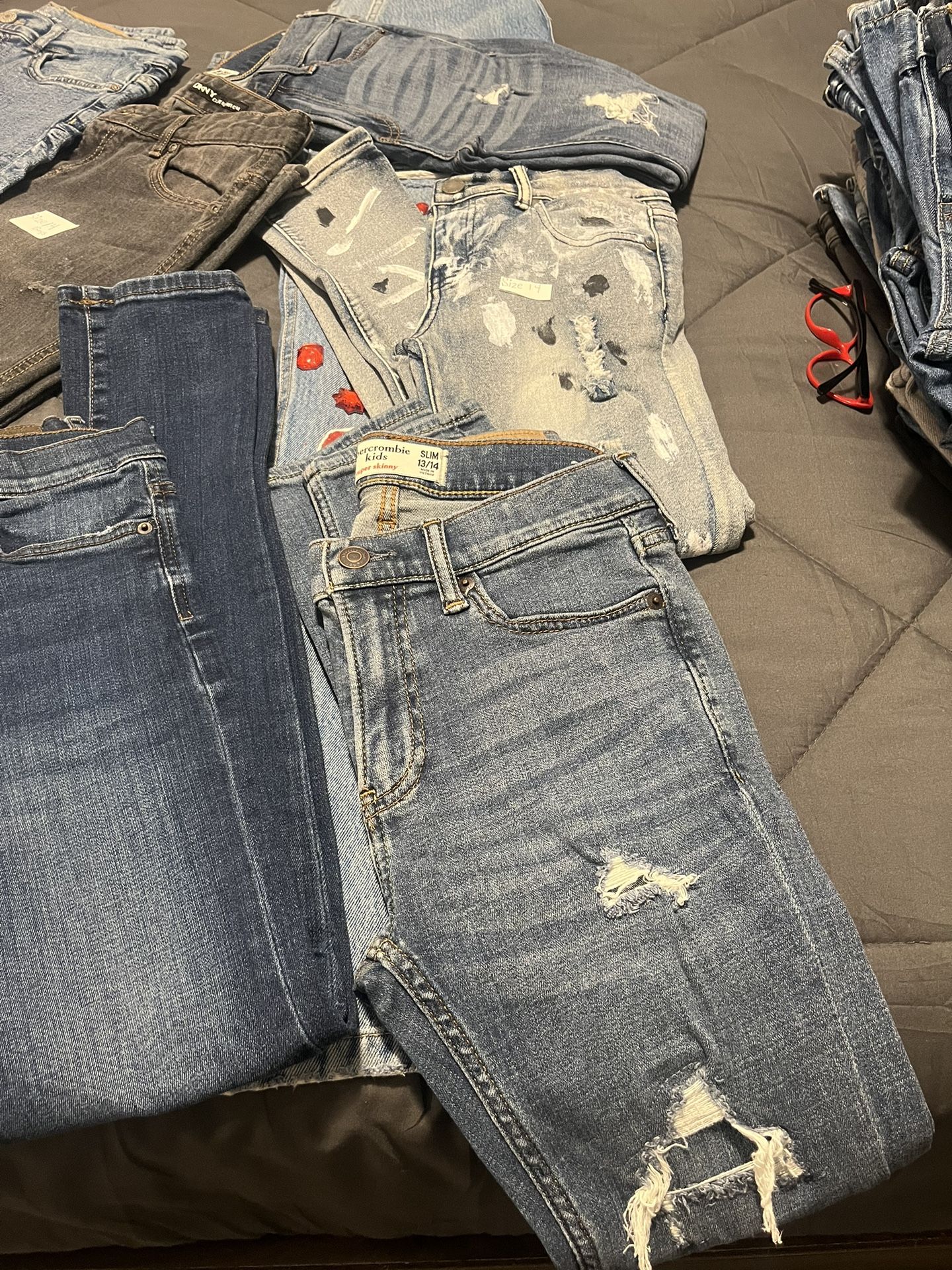 Boys Jeans Size 10, 12 Name Brand, $7, $8, $10, Used In New Condition.. Clean And Fold Some Shirts, And Hoodies.. $5, $7 $8, & $10 each, Read Descri.