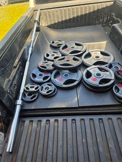 Weight Rubber Plates with bar