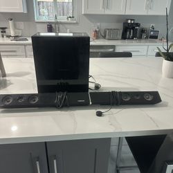 Samsung Sound Bar And Subwoofer