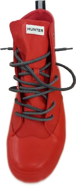 Hunter men's sneaker rain boots, red