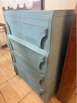 All wood high boy dresser