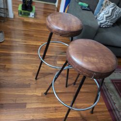 Bar Stools 2 Feet 6 Inches Height Pair For $75