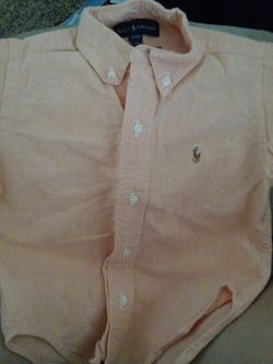 Light Orange Ralph Lauren 3t New