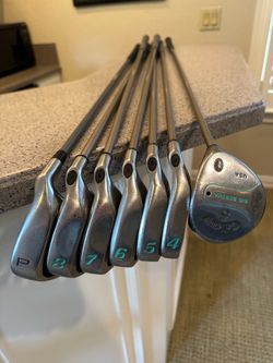 Callaway Big Bertha Ladies 4-8, PW, 5 Wood RH Iron Set Gems Graphite Shafts