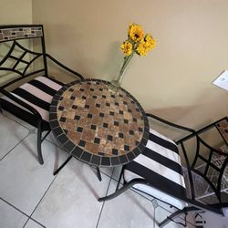 Moving! 3 Piece Bistro Set Table & Chairs 