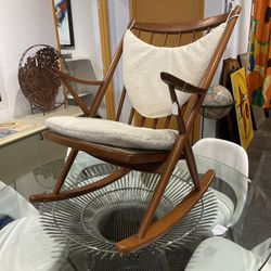 Danish Modern Teak Rocking Chair