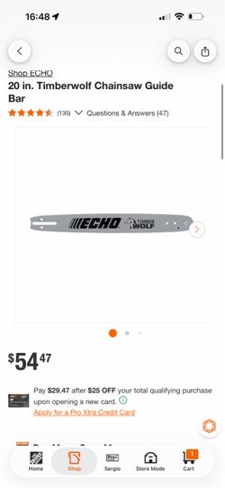 Echo Timberwolf Chainsaw Guide Bar