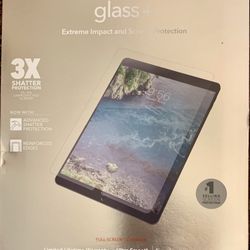 NEW ZAGG APPLE IPAD 9.7” INVISIBLE SHIELD GLASS PLUS 3X SHATTER PROTECTION 