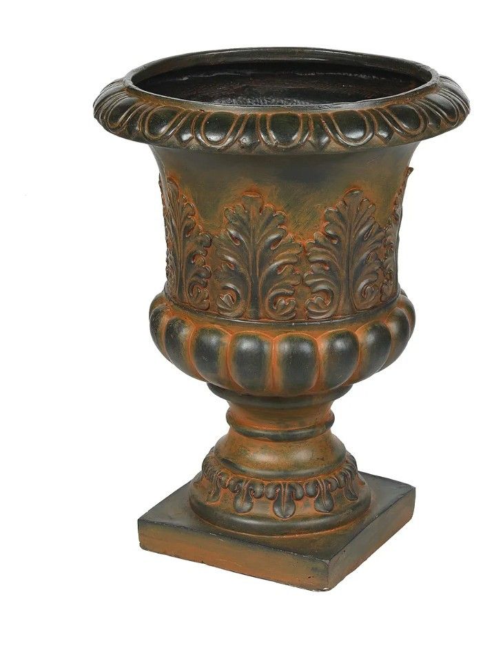 LuxenHome 20" Fiber Stone Weathered Planter