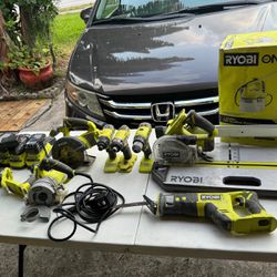 Assorted Ryobi Tools