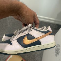 Dunks Blue $ Gold $25 Has Some Paint On It 