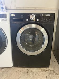 LG Tromm Front Load Washing Machine Black
