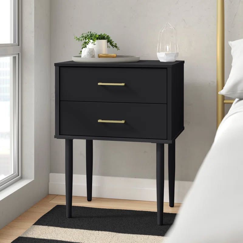 Catt 2 Drawer End Tables / Bedside Tables By Mercury Row