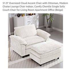 10 Month Old Oversized Chair AND ottoman