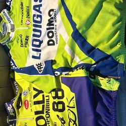 2 Large Tour De France Cycling Jerseys 