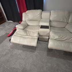 Reclining Leather Couch