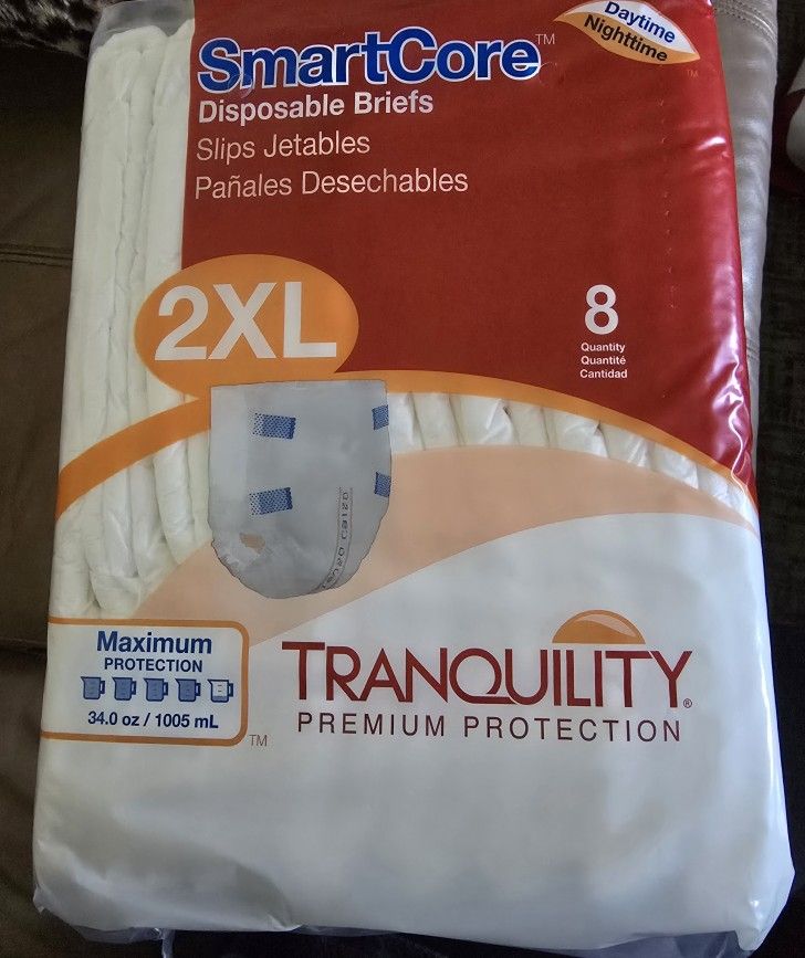 Smartcore Disposable 2XL Briefs, 32ct