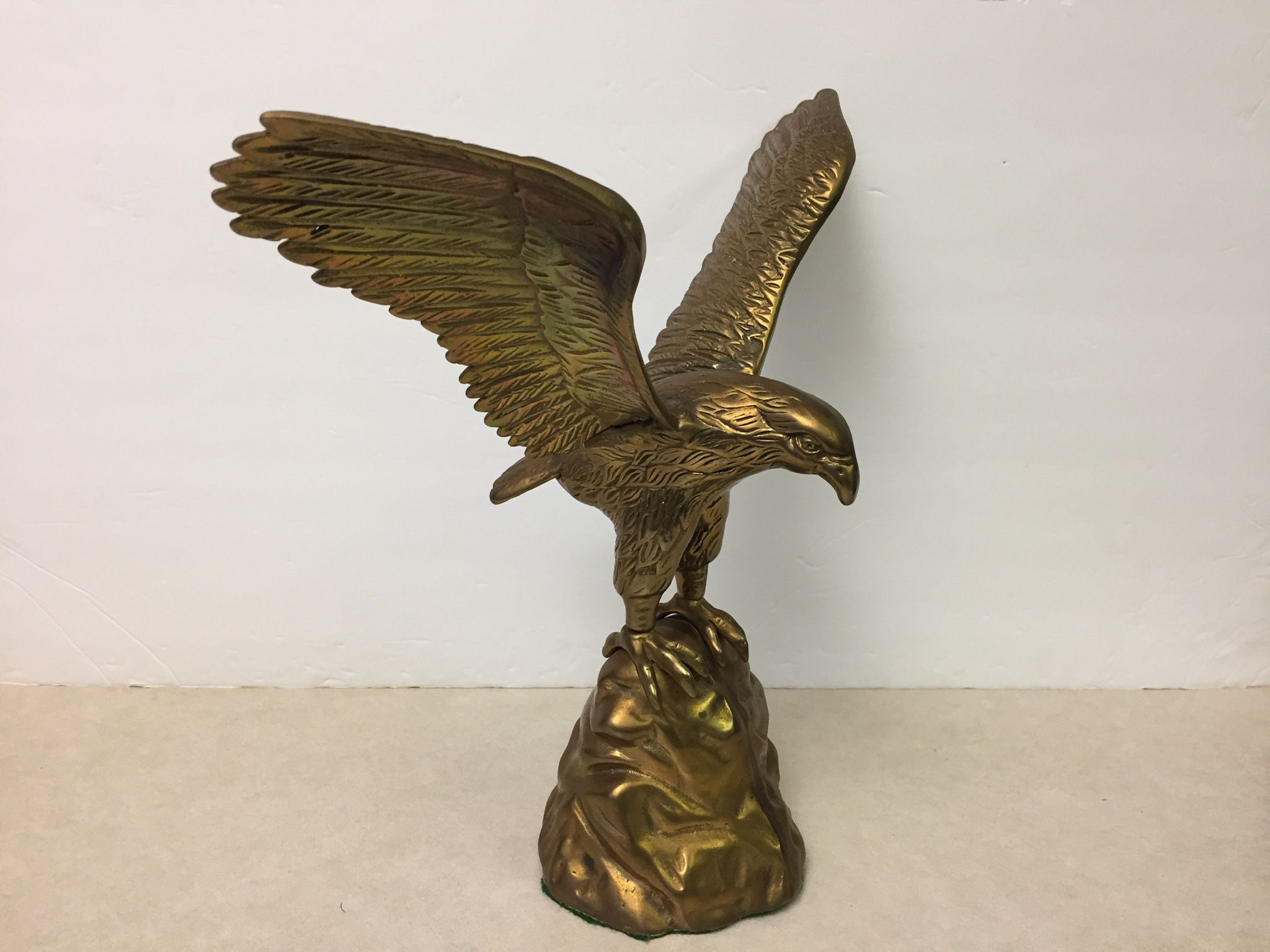 Vintage Brass Eagle Statue 