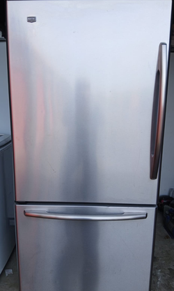 Stainless Steel Bottom Freezer Fridge by Maytag