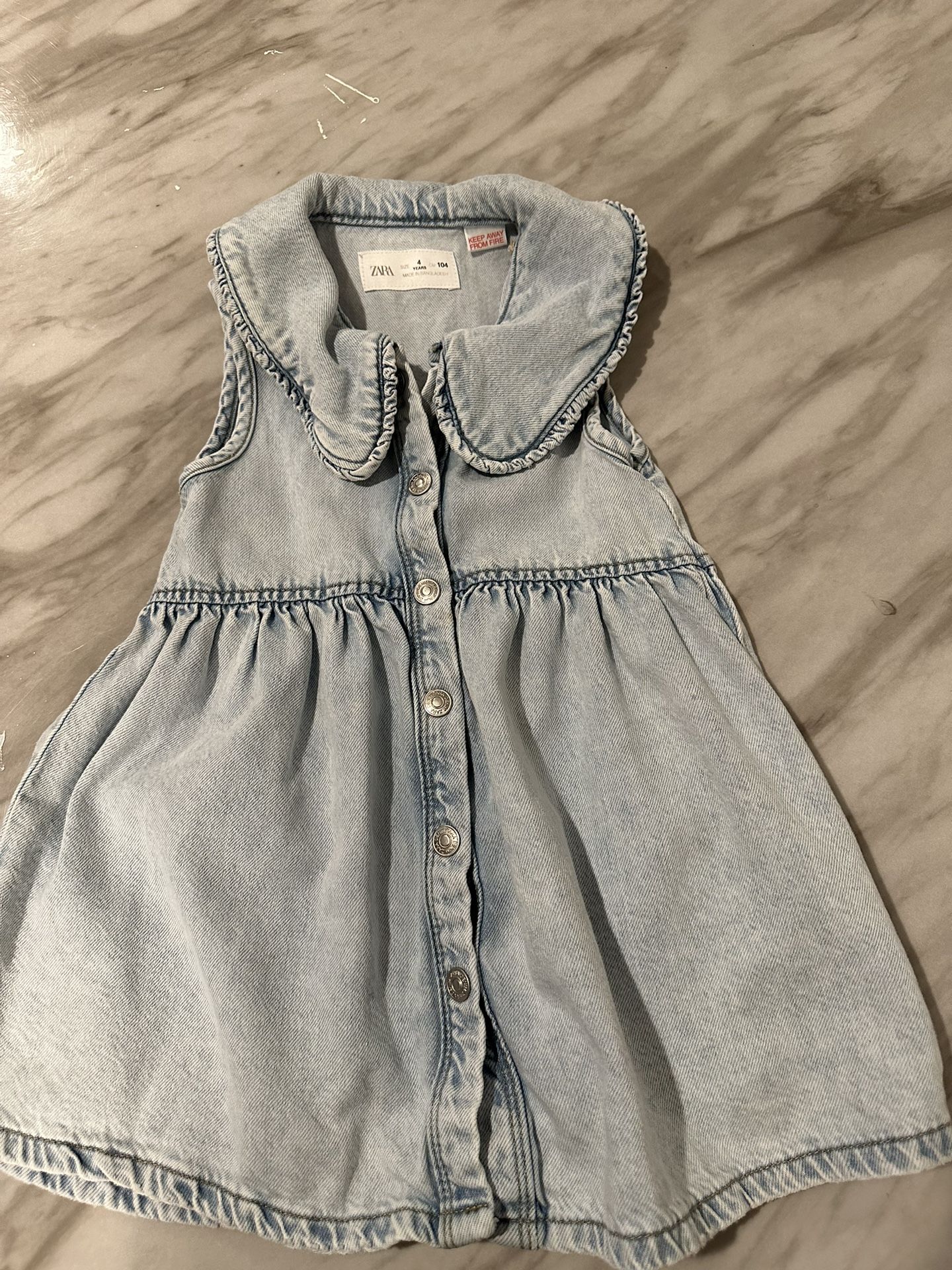 vestido zara de nińa taya 4 ańos 1 puesta 