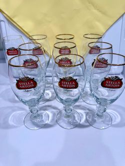 Stella Artois Beer Glasses set of 10