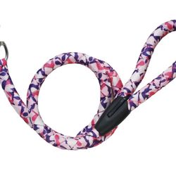 Durable Dog Leash for Small, Medium and Large Dogs - Heavy-Duty Nylon Leash for Comfort and Control - Perfect for Walking, Running, and Training (Pink