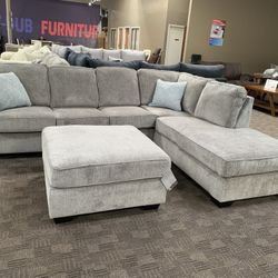 New Grey Sectional Couch 