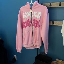 Wrld Krisis Men’s Pink Hoodie Size Large
