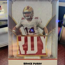 Brick Purdy Authentic Patch Jumbo Card