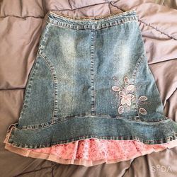Vintage cute kawaii Denim Skirt dress